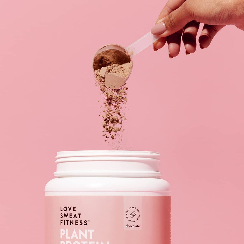 Love Sweat Fitness fiber-rich shake after workout supports fullness
