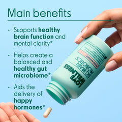 Big Brain Probiotics capsules ready for daily gut-brain care.