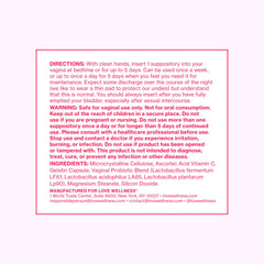Love Wellness Fragrance-free, non-GMO and paraben-free label on products.