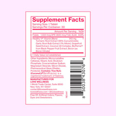 Love Wellness products arranged for a daily feminine health ritual