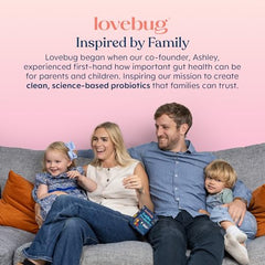 LOVEBUG powder dissolves easily in yogurt or milk for easy dosing.