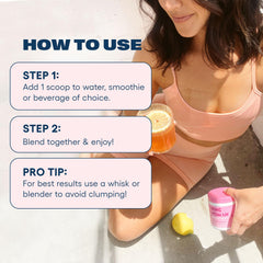 Love Sweat Fitness scoop on the counter for quick daily wellness support.
