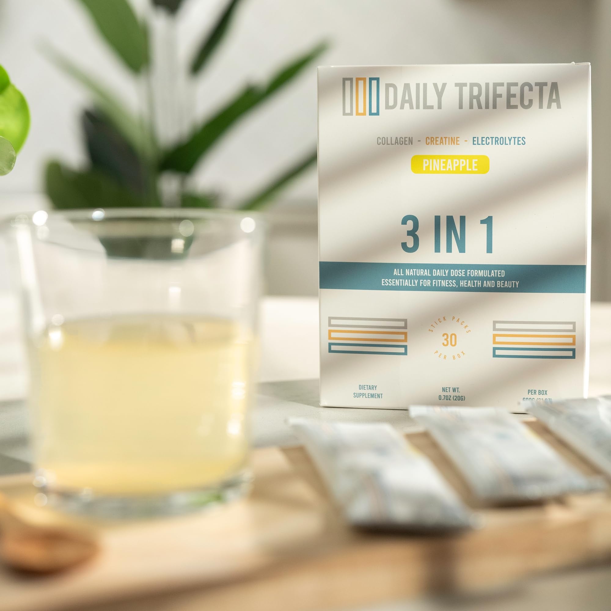 Creatine monohydrate visual from Daily Trifecta highlighting strength and endurance potential