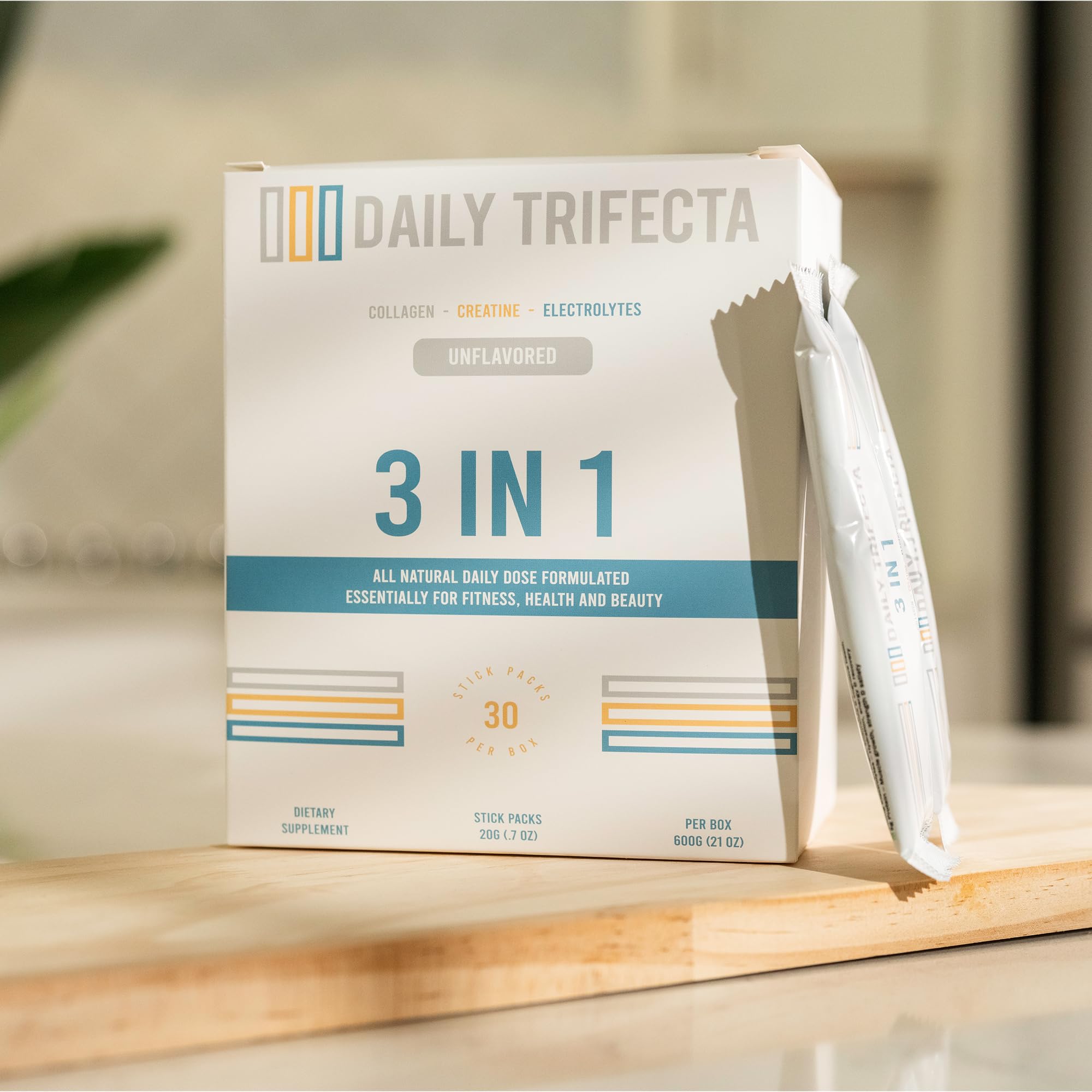 Lovie Style Daily Trifecta packaging on shelf in a store display.