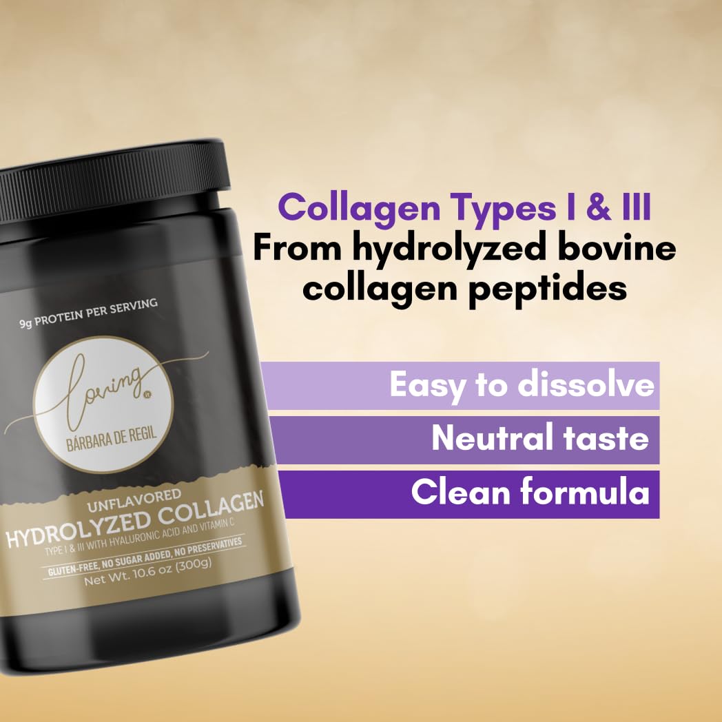 LOVING IT BARBARA DE REGIL collagen powder being stirred into a smoothie