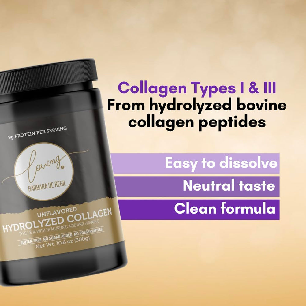 LOVING IT BARBARA DE REGIL collagen powder being stirred into a smoothie
