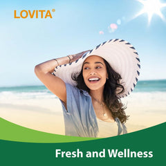 Lovita Algae Omega-3 iconography illustrating heart, brain, and vitality benefits