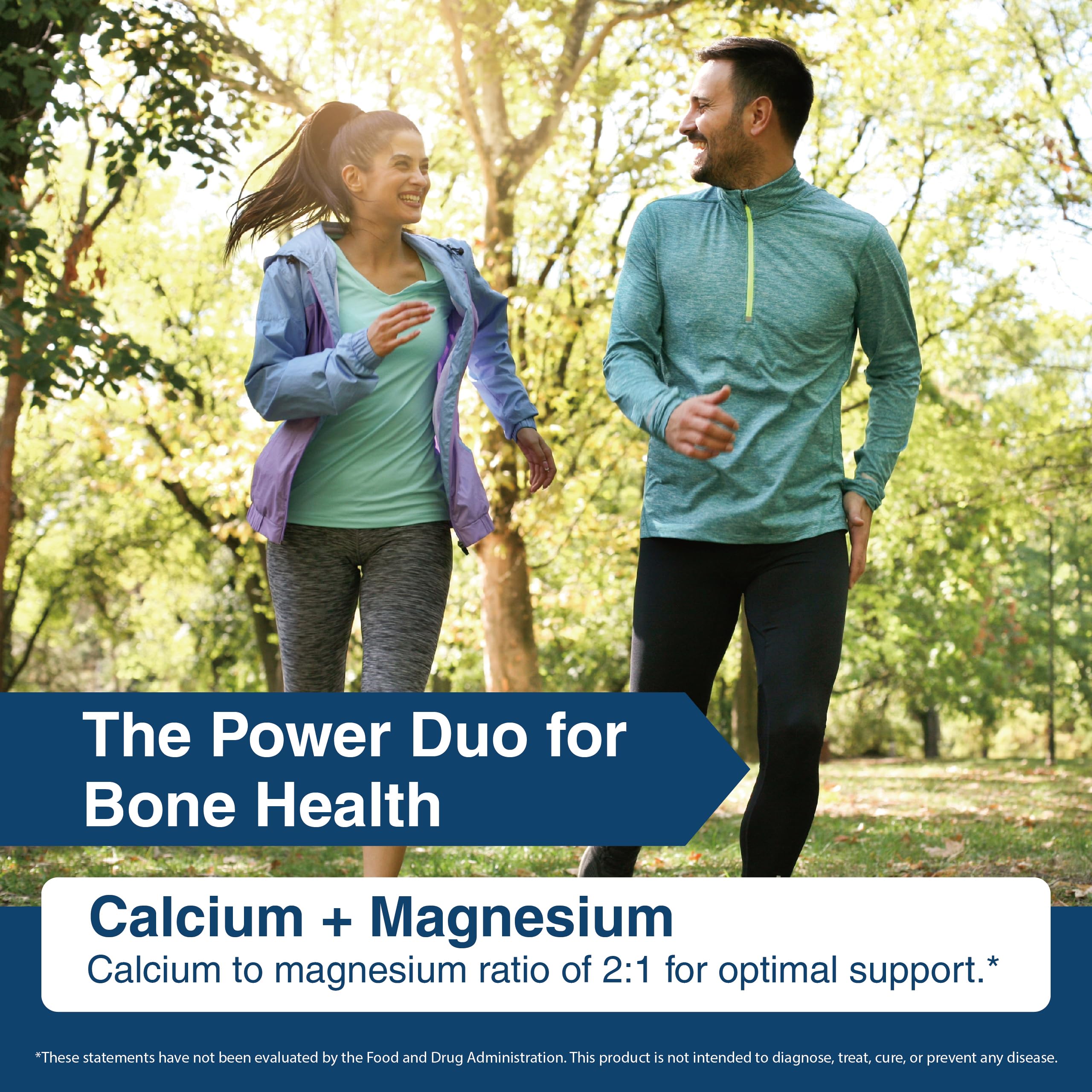 Packaging highlights the balanced calcium–magnesium formula.
