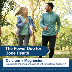 Packaging highlights the balanced calcium–magnesium formula.