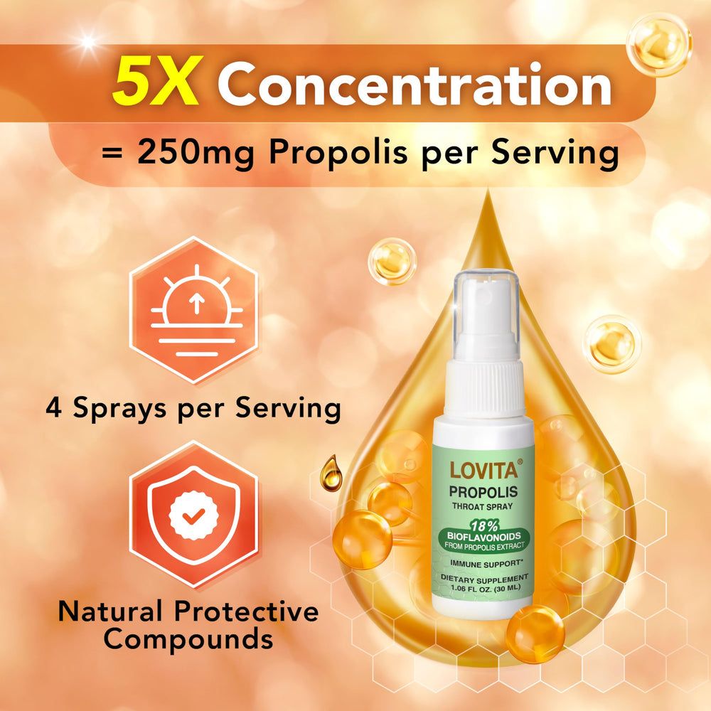 LOVITA Immune-support focus with natural bioflavonoids.