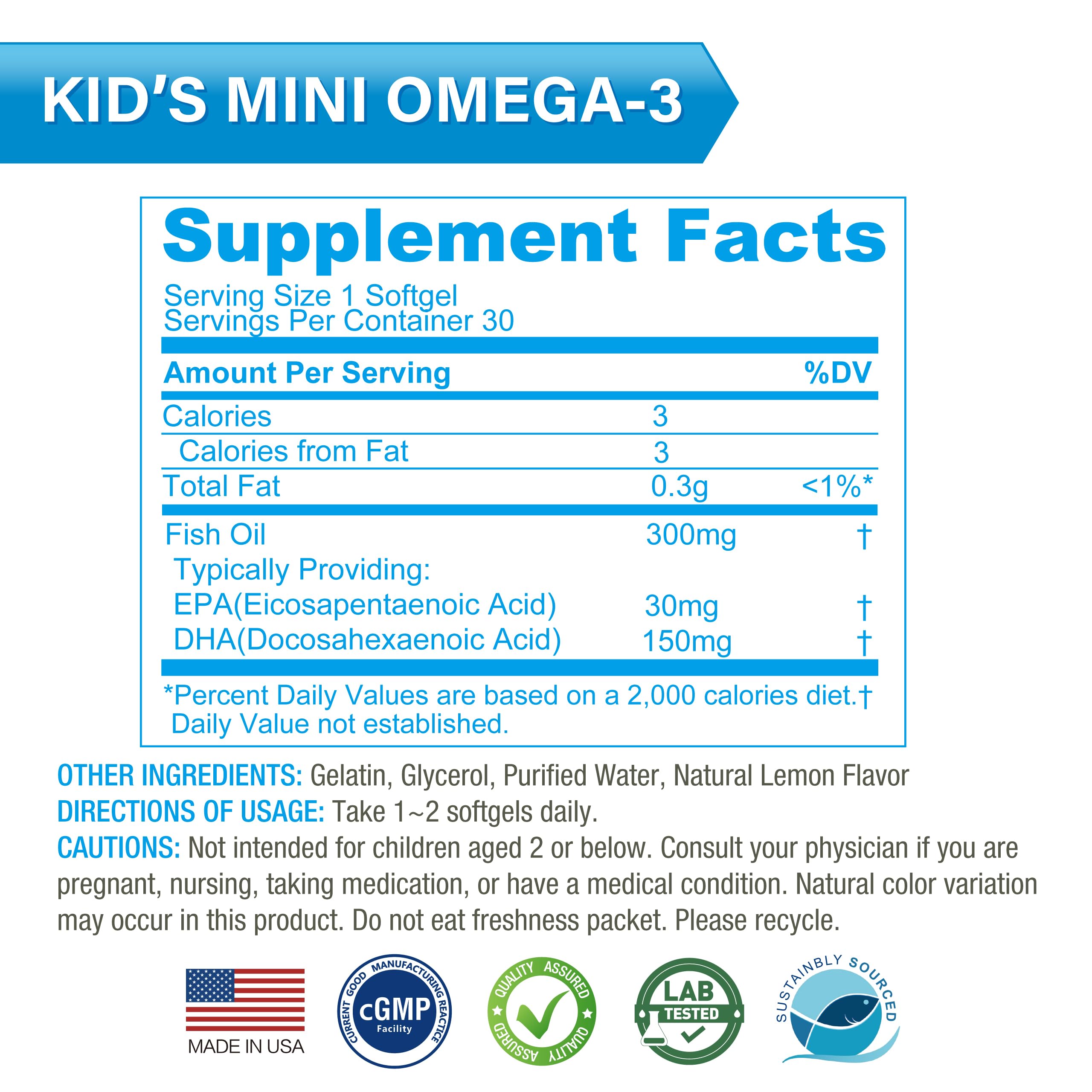 Lovita Omega-3 non-GMO and allergen-free formula for families.