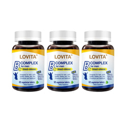 Lovita Men's 8-Hour B Complex bottle front showing daily support potential.