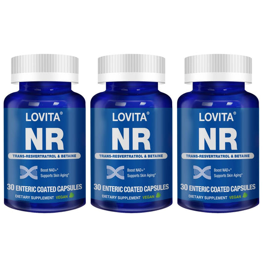 Lovita NR 350 mg bottle with enteric-coated capsules for daily use