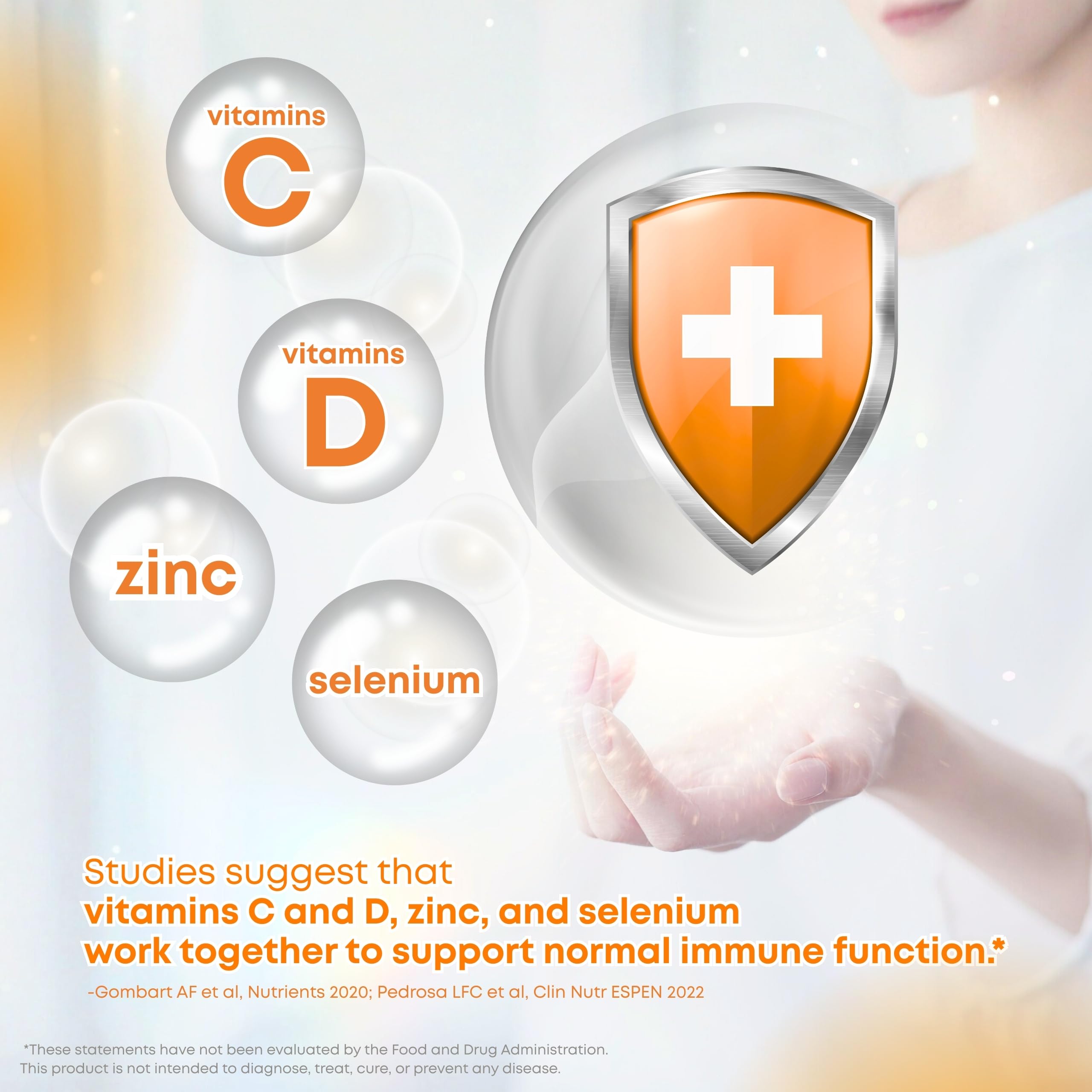 LOVITA orange flavor effervescent tablet dissolving in cold water