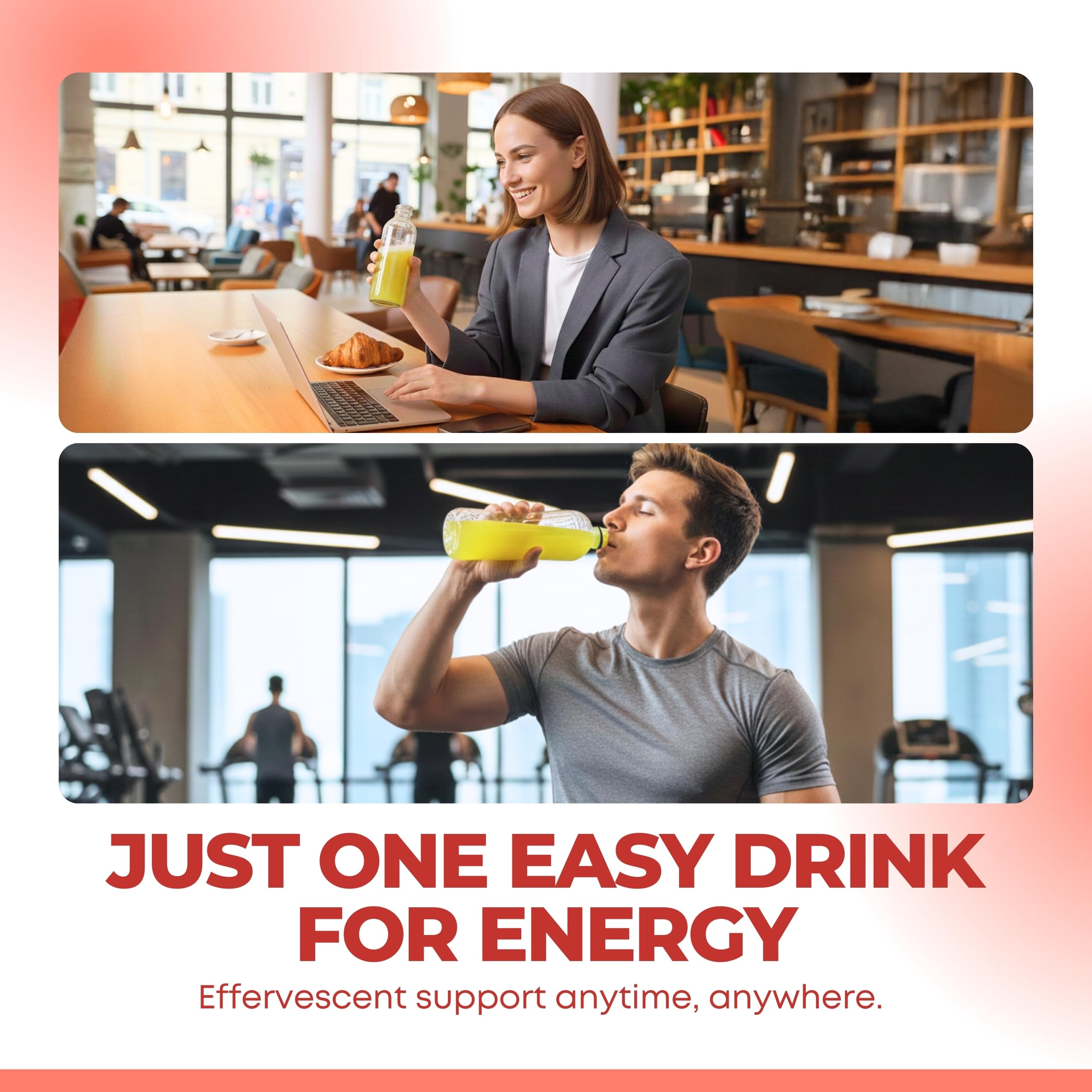 Contains Taurine and Ginseng for a daily pick-me-up