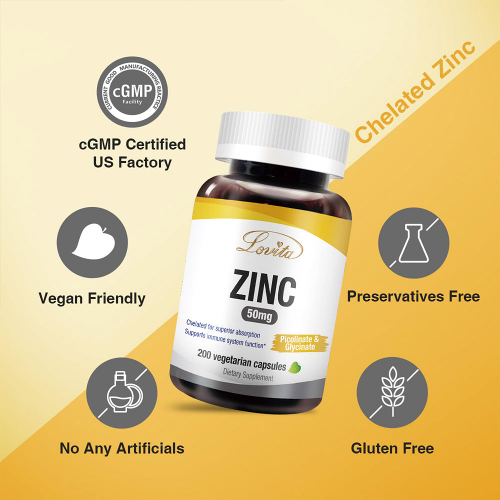 LOVITA Zinc 50mg pack of 3 highlights value and continuity.