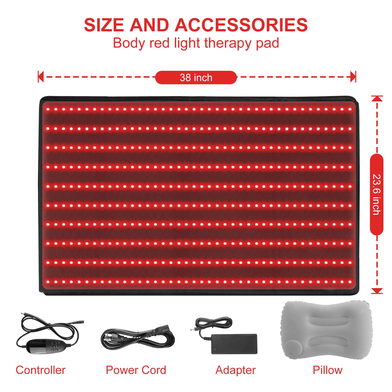 100W LED array provides bright, even light across the pad