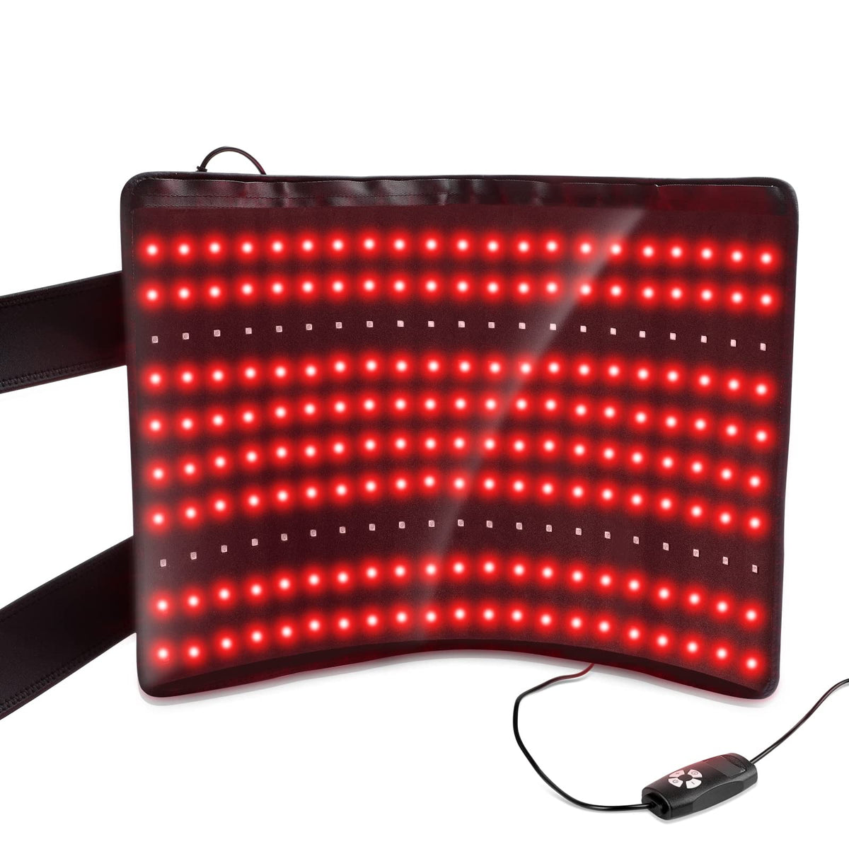 LOVTRAVEL belt wrap with 635nm red and 850nm infrared light for deep tissue warmth