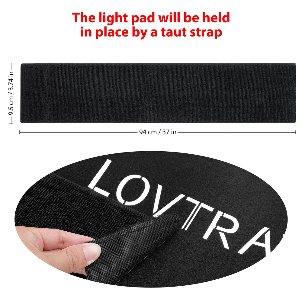 LOVTRAVEL large wrap pad provides broad coverage for therapy sessions.