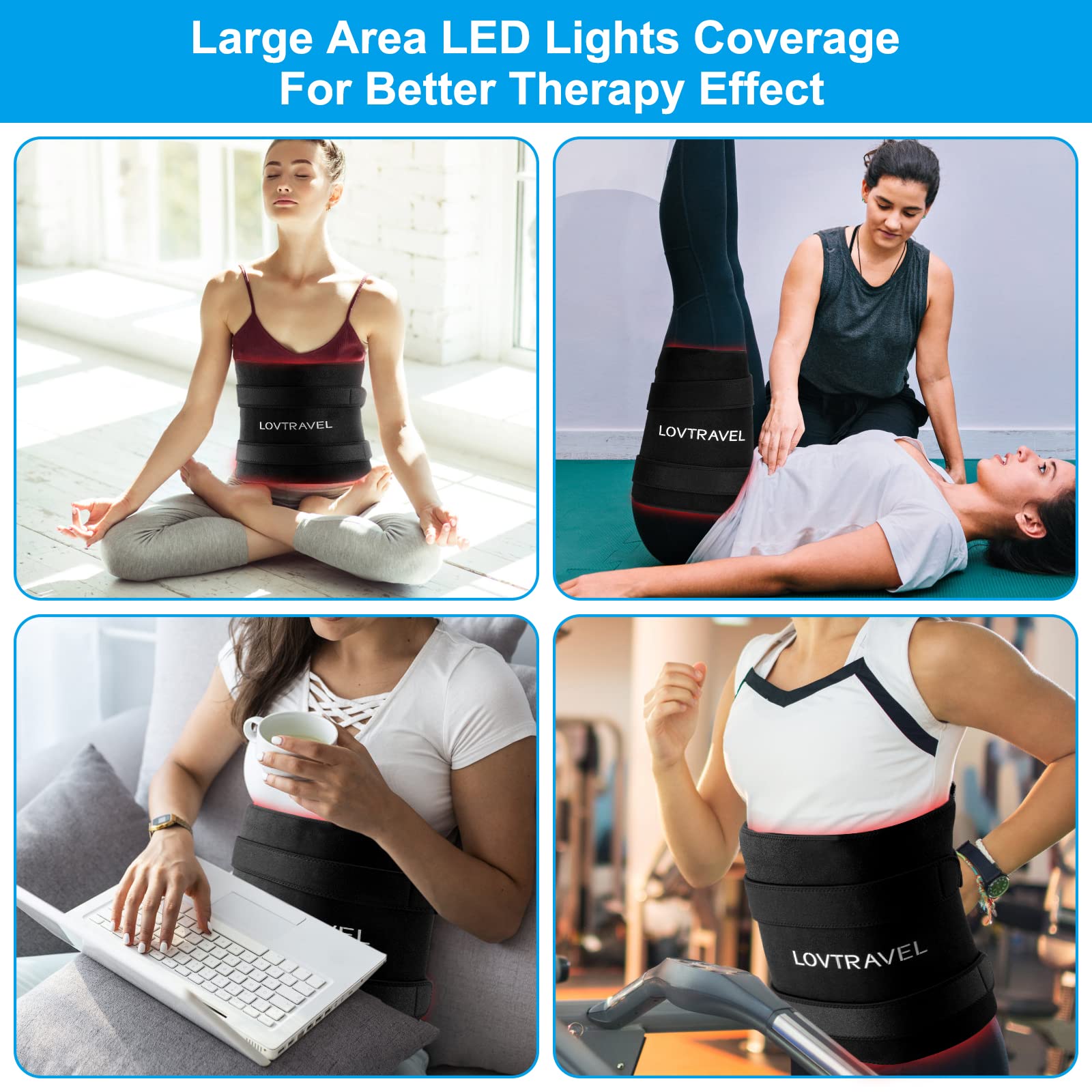 LOVTRAVEL five brightness levels tailor intensity to your needs