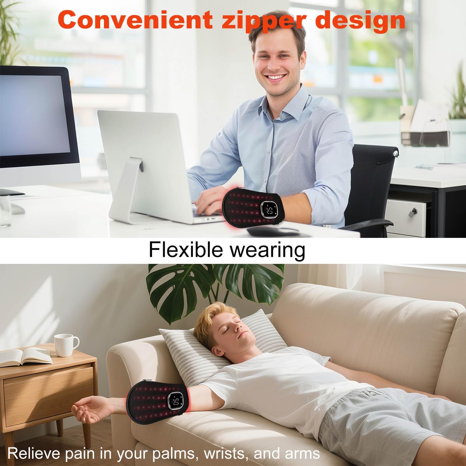 LOVTRAVEL glove worn on hand during daily activities