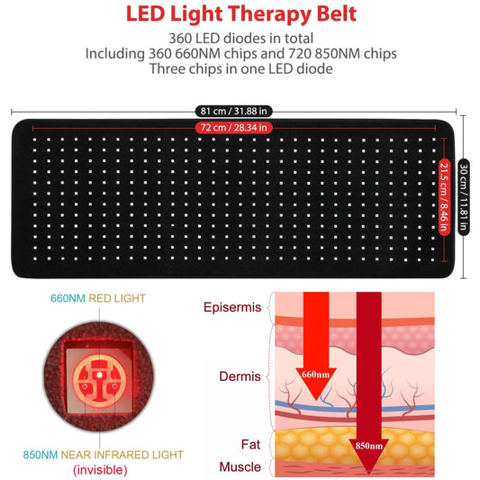 LOVTRAVEL large treatment area pad provides expansive warmth for whole-back therapy sessions.
