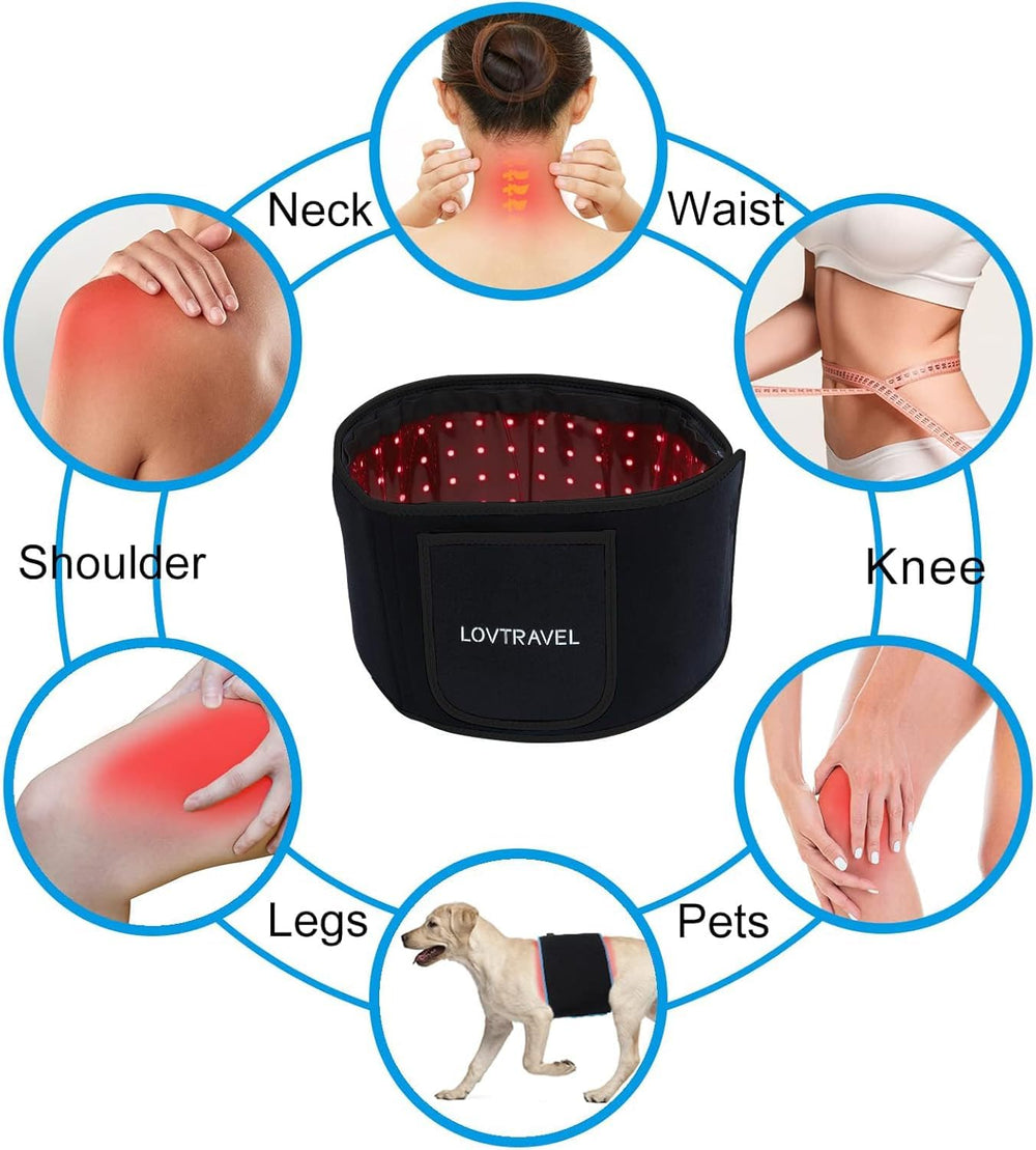 LOVTRAVEL belt strap view emphasizes lightweight wearable design for hands-free use