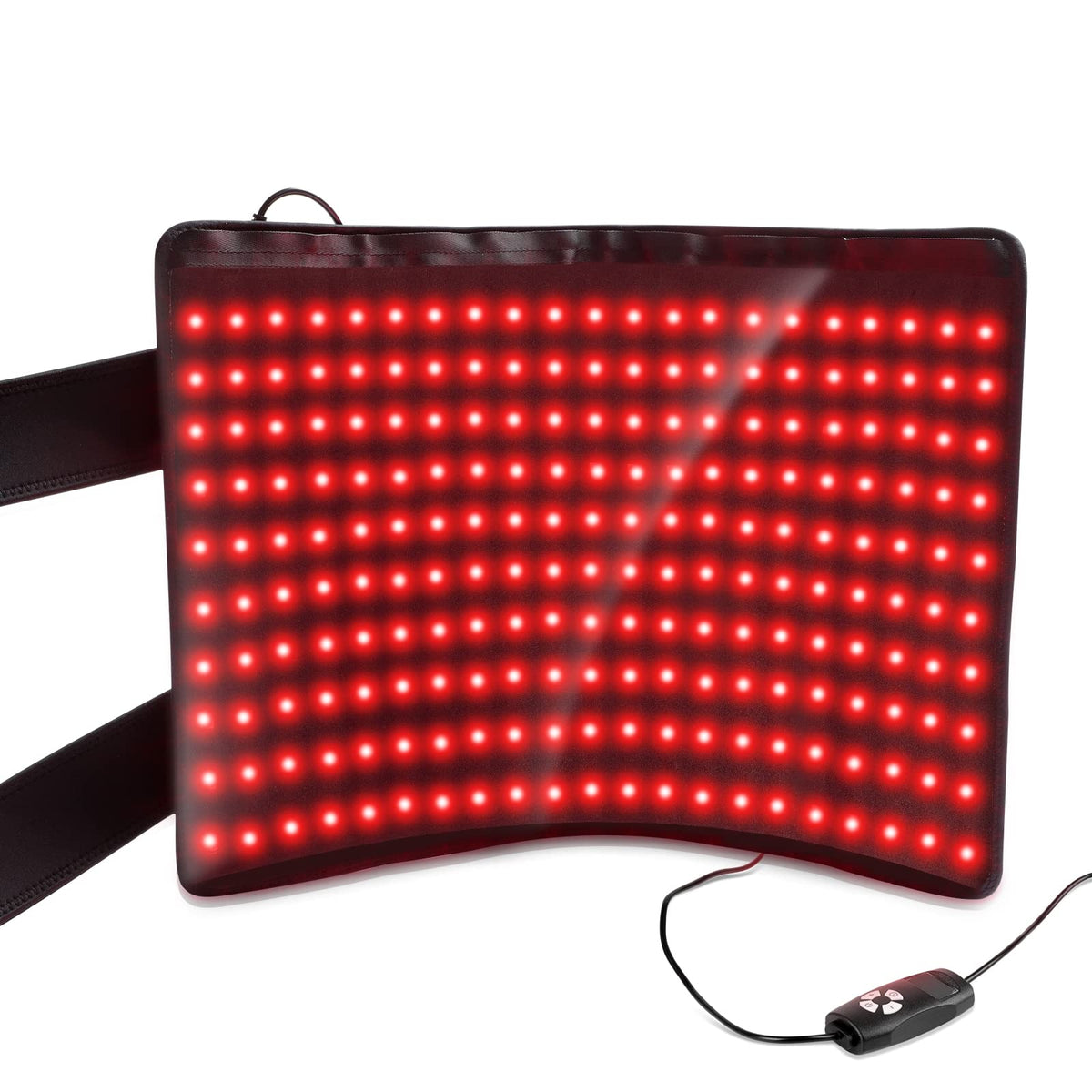 LOVTRAVEL red light therapy pad covers leg area for targeted relief.