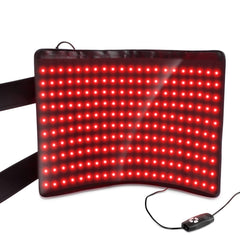 LOVTRAVEL red light therapy pad covers leg area for targeted relief.