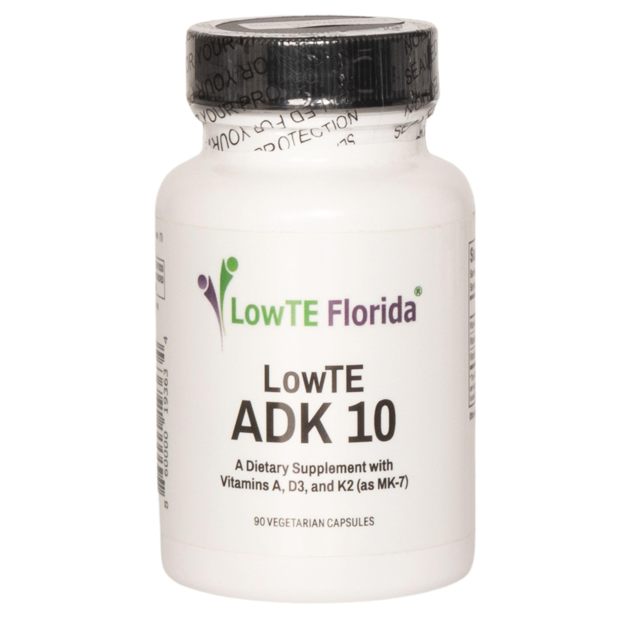 LowTE Florida ADK bottle front promoting bone and teeth support with high potency