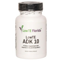 LowTE Florida ADK bottle front promoting bone and teeth support with high potency