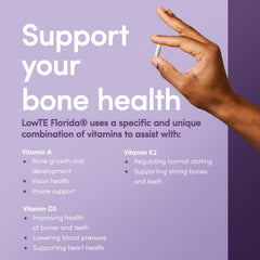 LowTE Florida ADK daily routine scene suggests consistent use for bone strength and normal blood pressure