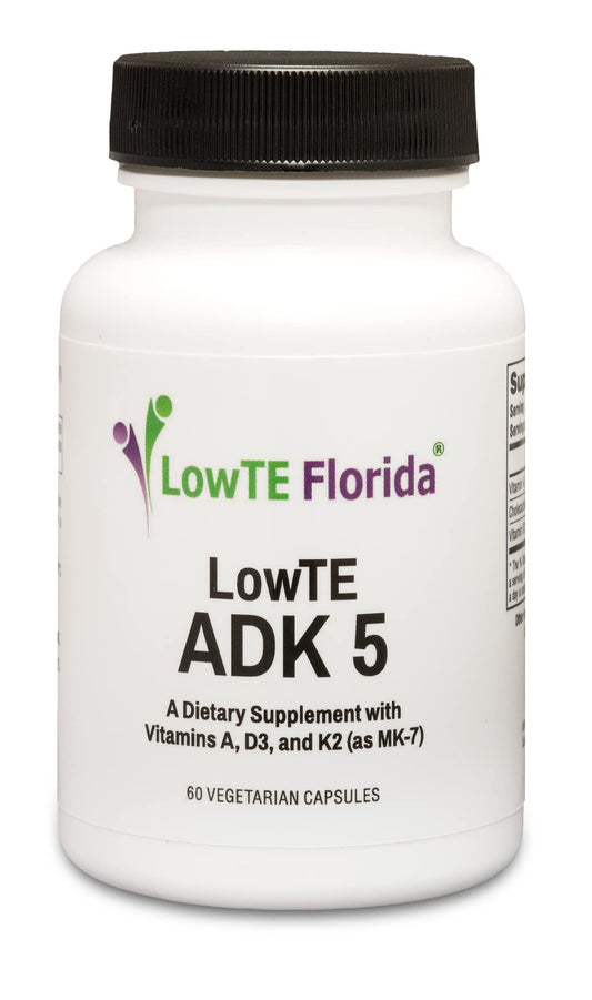 LowTE Florida ADK5 bottle label – gluten-free formula for bone support
