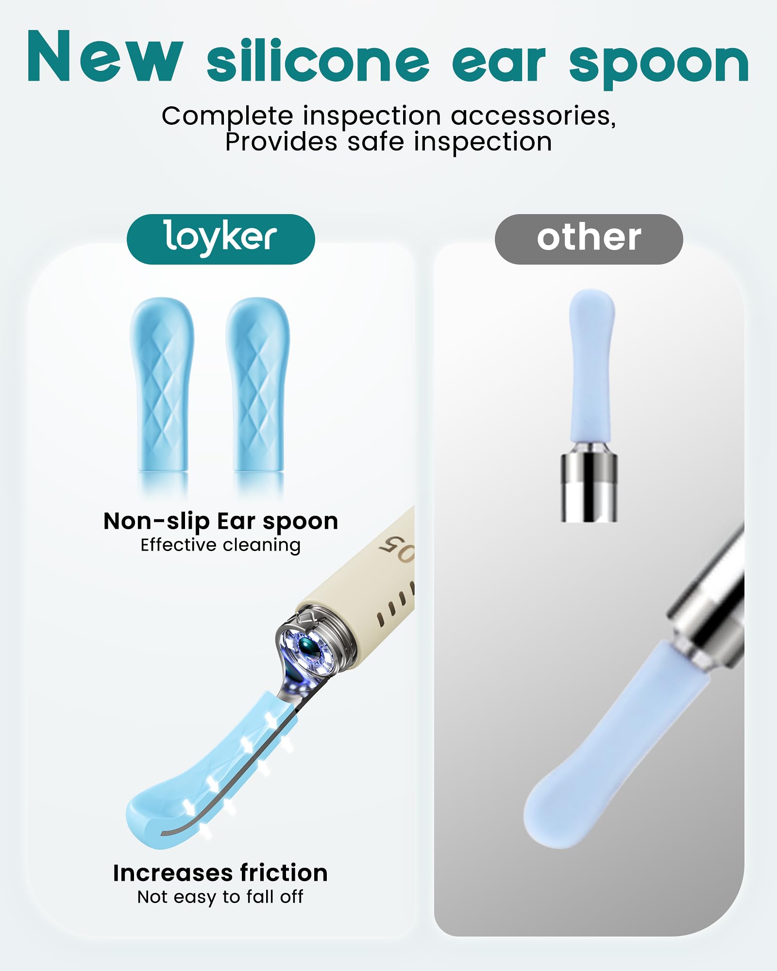 Loyker silicone-tip tweezers provide secure grip during wax removal.