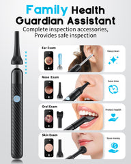 Loyker X6 ear cleaner with 6 LEDs illuminates ear for clear visuals in real time