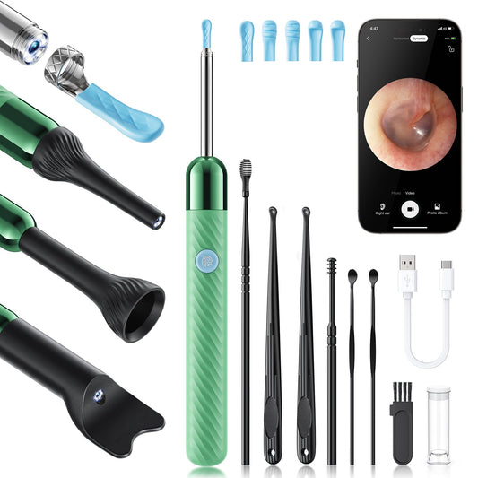 Loyker X6 ear wax camera angle offers real-time view for safe cleaning.