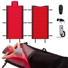 LPKP extra-large red light mat with full-body coverage for at-home therapy.