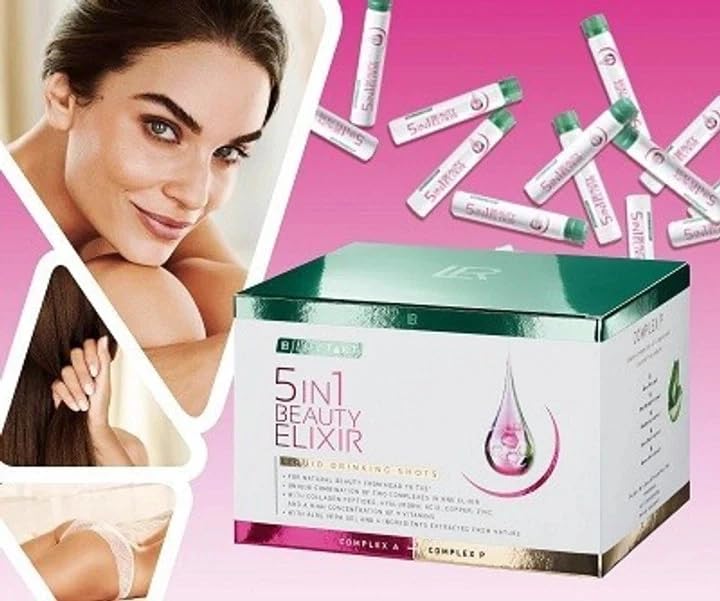 LR Health & Beauty Lifetakt Elixir glass and daily ritual scene.