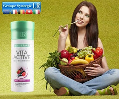 LR Health & Beauty Vita Active Red Fruit Drink ingredients highlight red fruit extracts and plant-based formula.