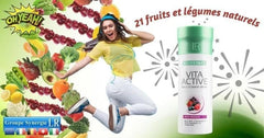 LR Health & Beauty Vita Active Red Fruit Drink label details nutrition information.
