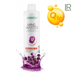 LR Health & Beauty Mind Master Red packaging on shelf for easy daily use.