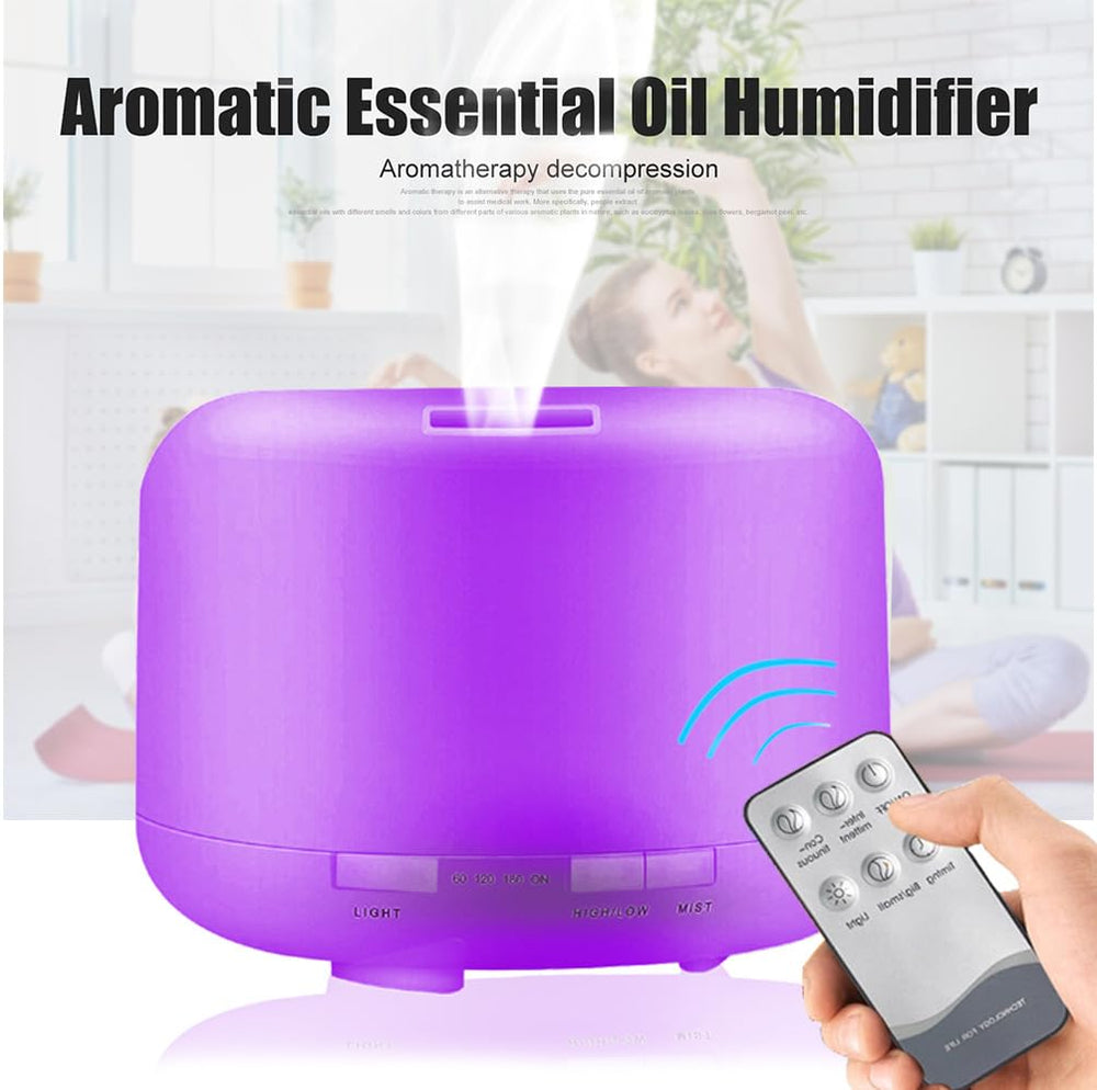 LSLCQW diffuser ambient light options create soothing color scenes.
