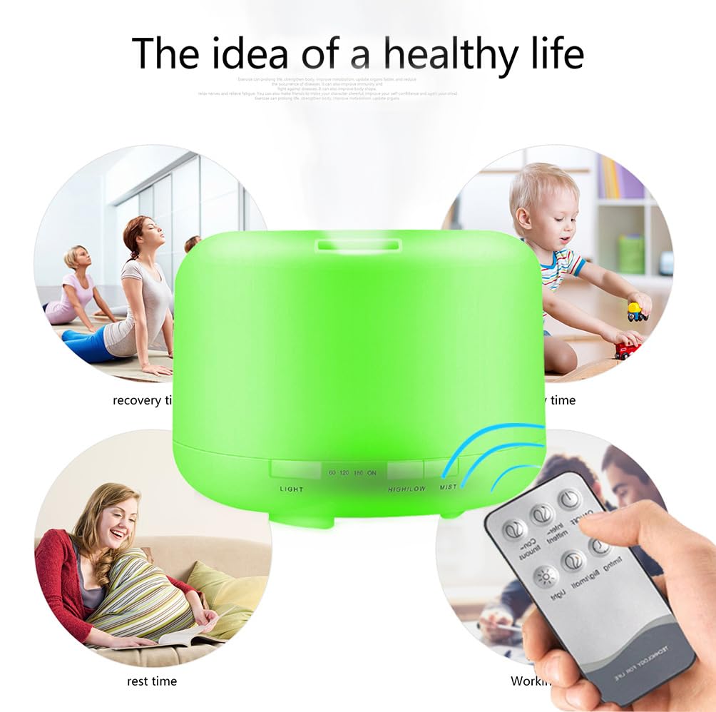 LSLCQW diffuser timer modes (1H/2H/3H) for convenient scheduling.