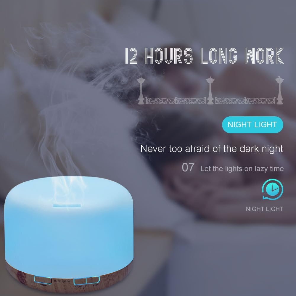 LSLCQW diffuser emitting upward mist for efficient humidification