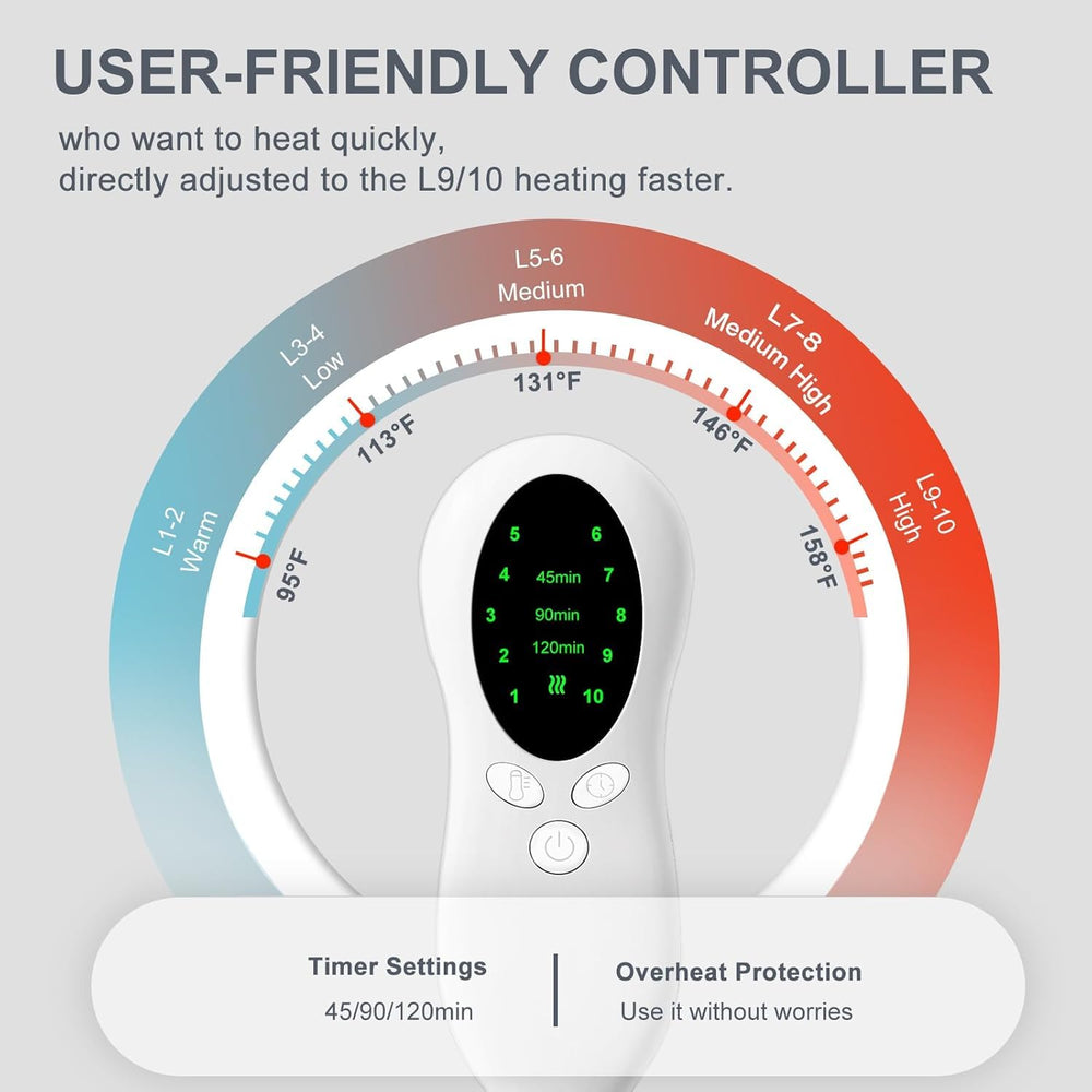 LSLCQW machine washable heating pad for simple cleanup