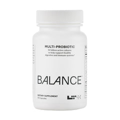 LTH Balance Multi Pro 30B bottle highlights high-potency probiotic for daily gut balance.