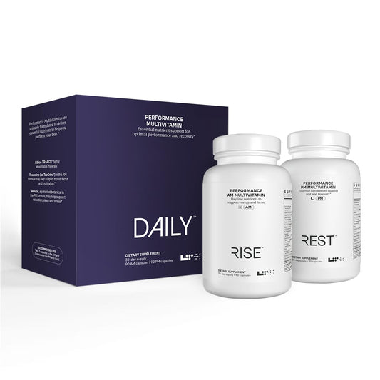LTH Daily Performance bottle front shows energy support and daily nutrition