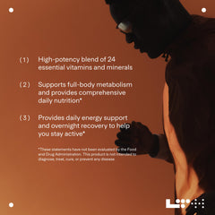 LTH Daily Performance capsules close-up showing easy-to-take capsules