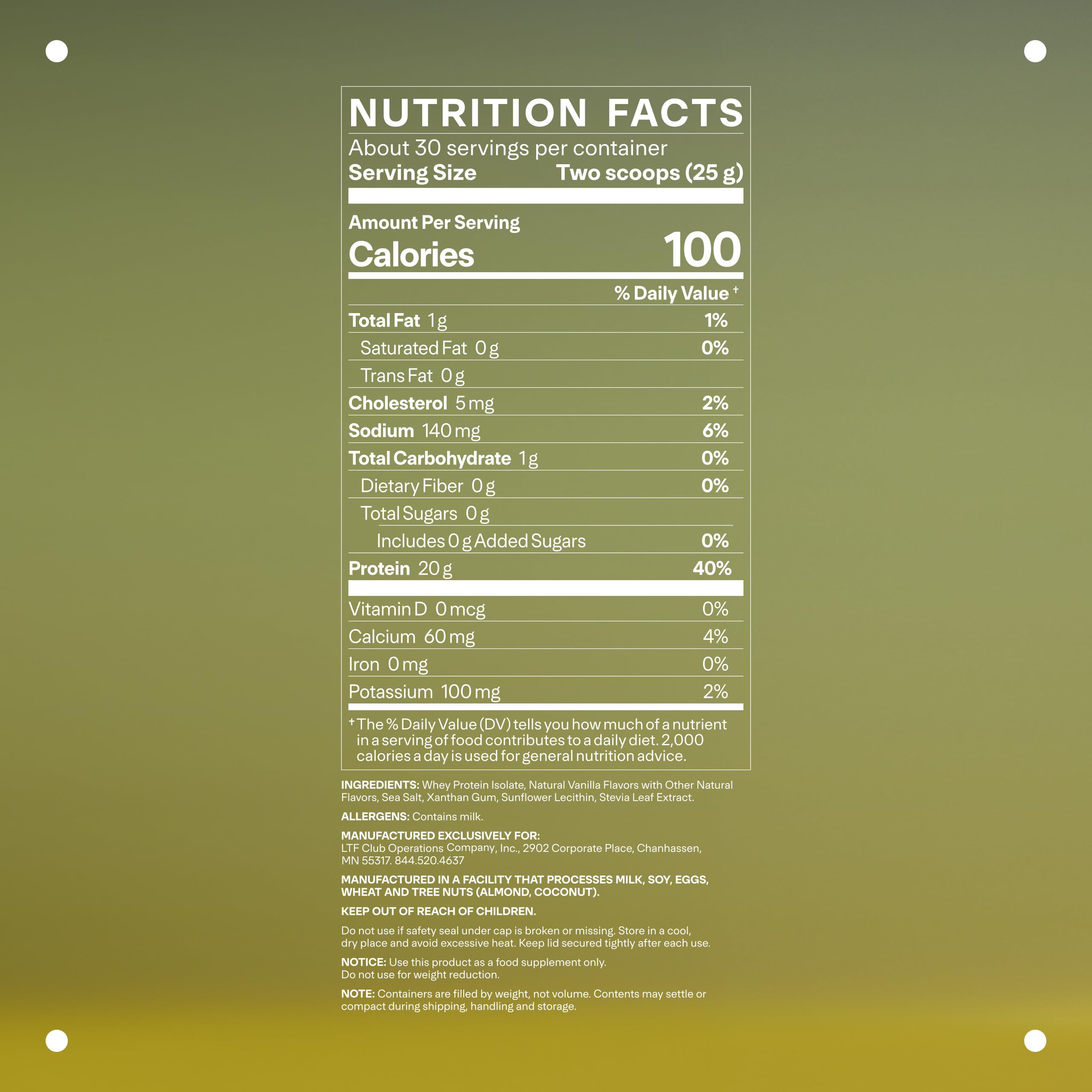 LTH Flex Whey Isolate vanilla pour image highlights on-the-go protein moments