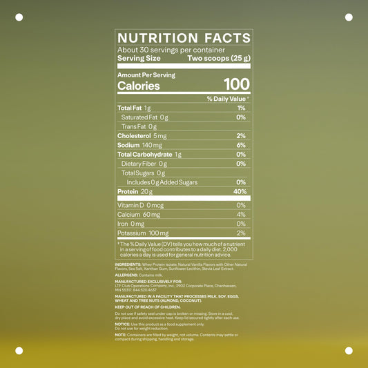 LTH Flex Whey Isolate vanilla pour image highlights on-the-go protein moments